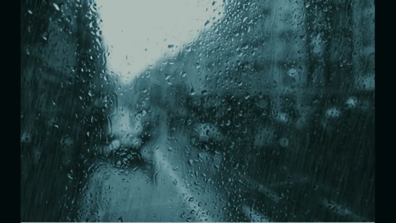 Rain in the evening city for instant sleep. Дощ у вечерньому місті для миттєвого сну.