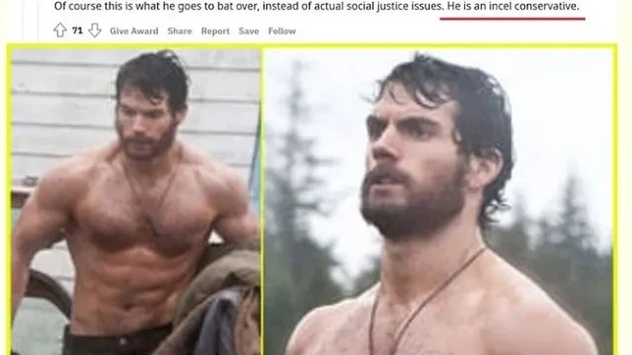 Hollywood, Henry Cavill and why women can't.