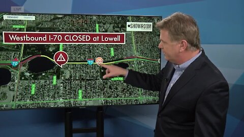 Westbound lanes of I-70 closed between Lowell, Sheridan for fatal crash