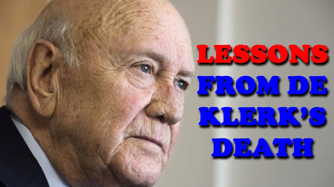 What can we learn from the FW De Klerk's death?