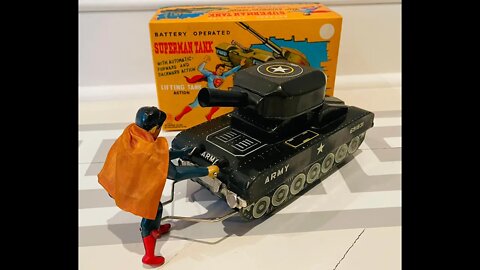 Linemar Superman Tank is one of the most valuable & desirable Superman Toy!