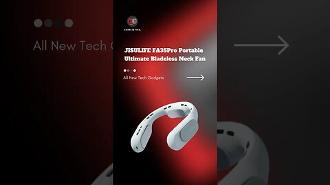 JISULIFE FA35Pro Portable Ultimate Bladeless Neck Fan #neckfan #smartfan #portable #gadgets #cool