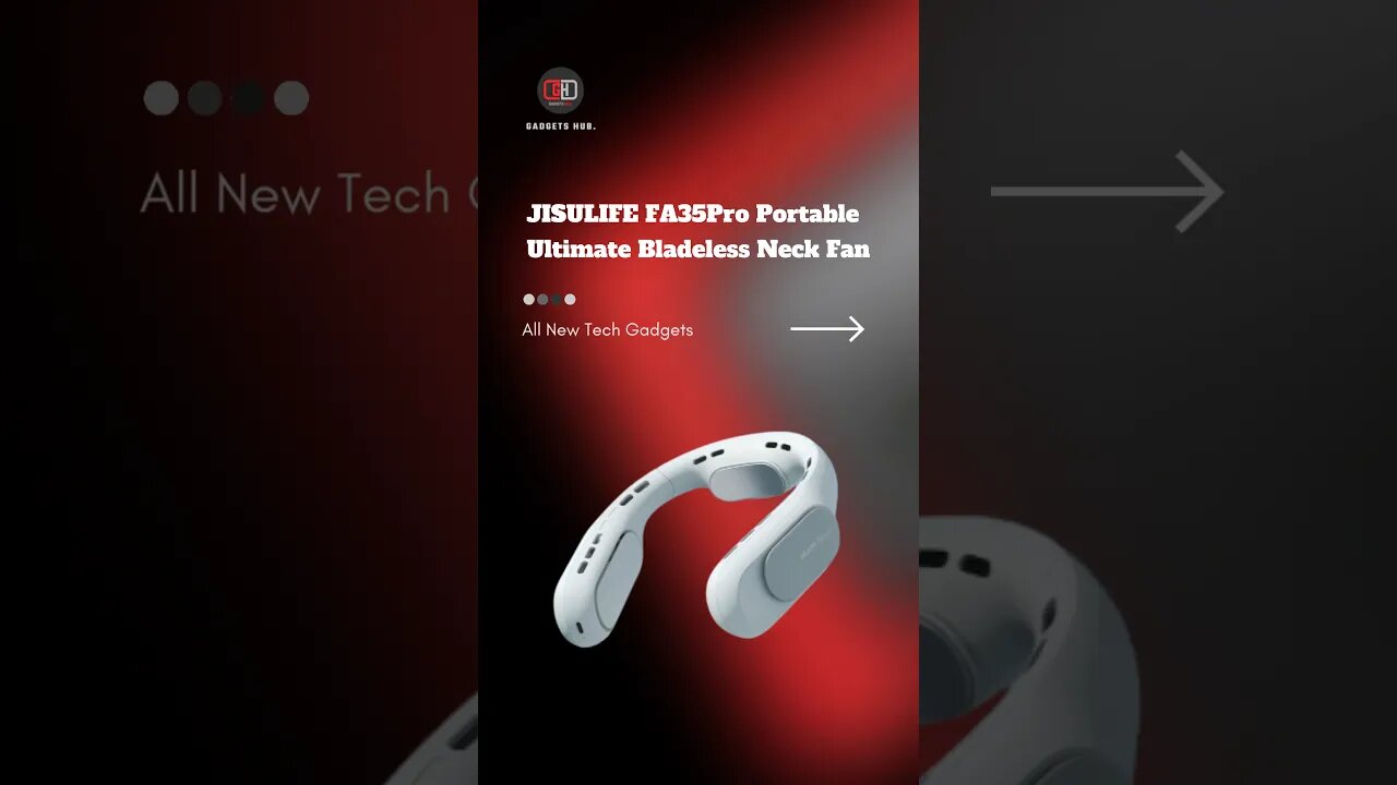 JISULIFE FA35Pro Portable Ultimate Bladeless Neck Fan #neckfan #smartfan #portable #gadgets #cool