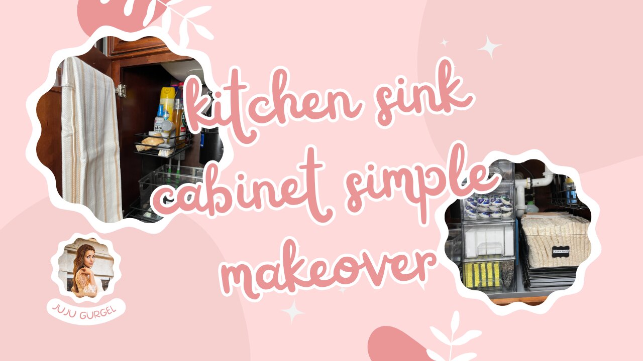 Simple kitchen sink cabinet makeover