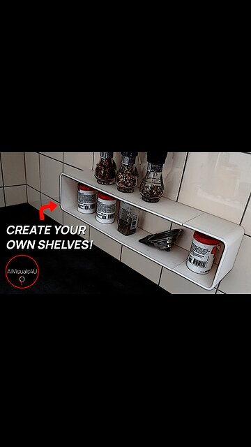 🏠 A MUST HAVE 3D Printed Shelf - Wall Mounted Shelving - Kitchen Shelves And Racks | #Shorts