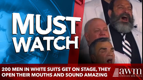 200 Men In White Suits Get On Stage, They Open Their Mouths And Sound amazing