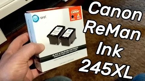 Remanufactured Cannon Ink Cartridges, ONN PG-245XL CL-246XL / 243 244