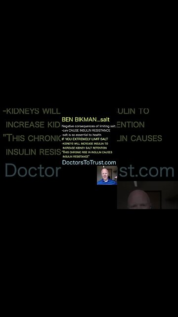 BEN BIKMAN salt is extremely important. Low salt can lead to insulin resistance