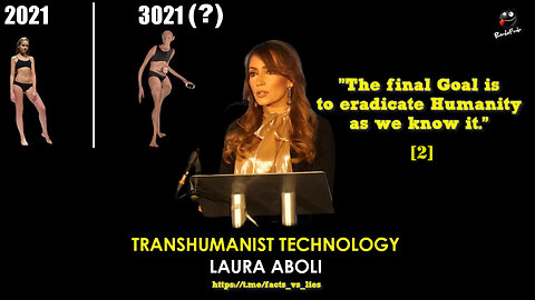 Laura Aboli - The final Goal is to eradicate Humanity as we know it.[2]