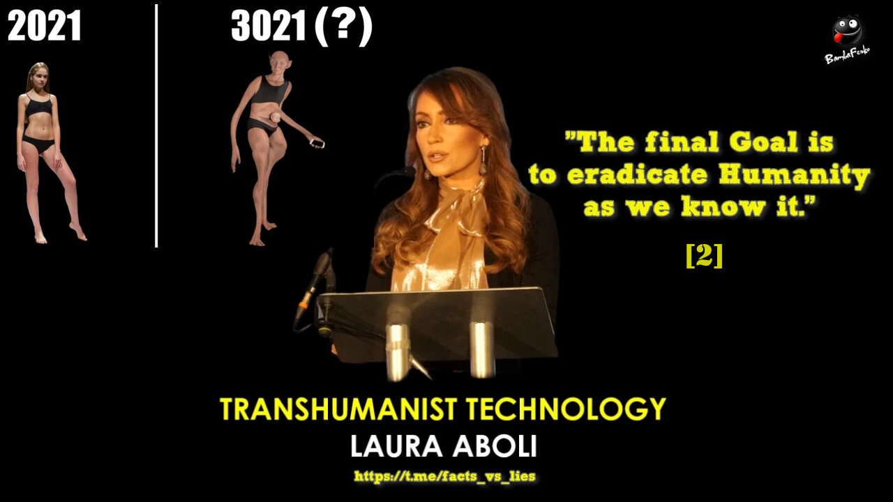 Laura Aboli - The final Goal is to eradicate Humanity as we know it.[2]