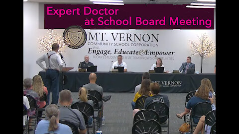 Expert Doctor at School Board Meeting