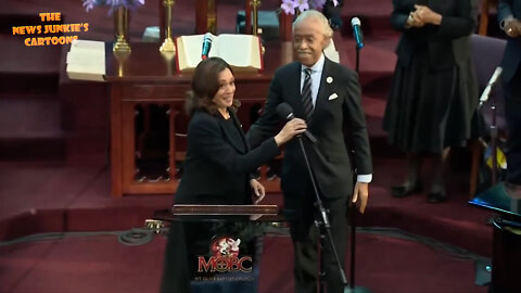 Dem Sharpton at the Buffalo funeral: "We should insist that we hear from.. the honorable Kamala.."