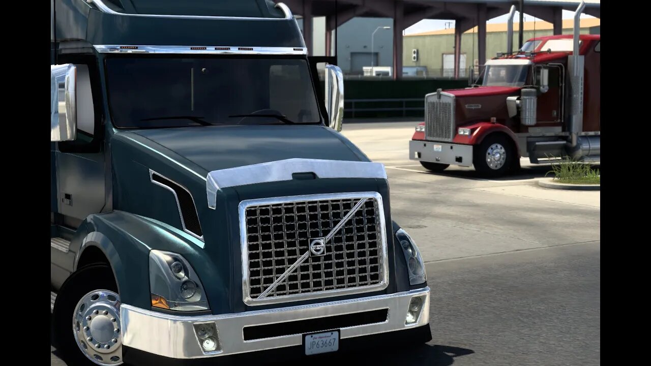 HEADED TO CANADA | VIBING AND TRUCKIN' | American Truck Simulator | DELIVERING FORKLIFTS