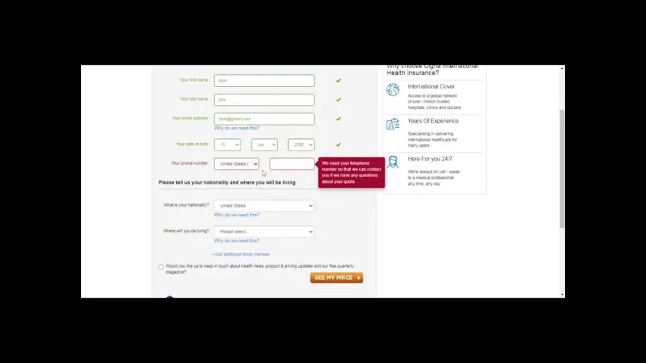 Cigna Global Insurance Health Insurance For USA Global Health Insurance Free Quote Int'l
