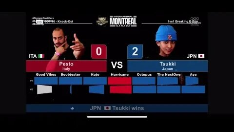 Bboy tsukki (japan) vs Pesto (Italy)