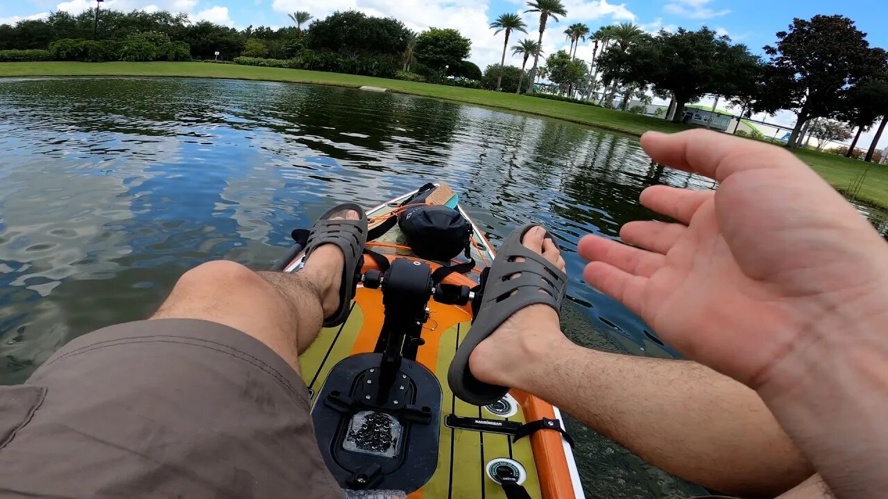 Bote Rackham Gatorshell Apex Pedal Drive Paddle Board water demo