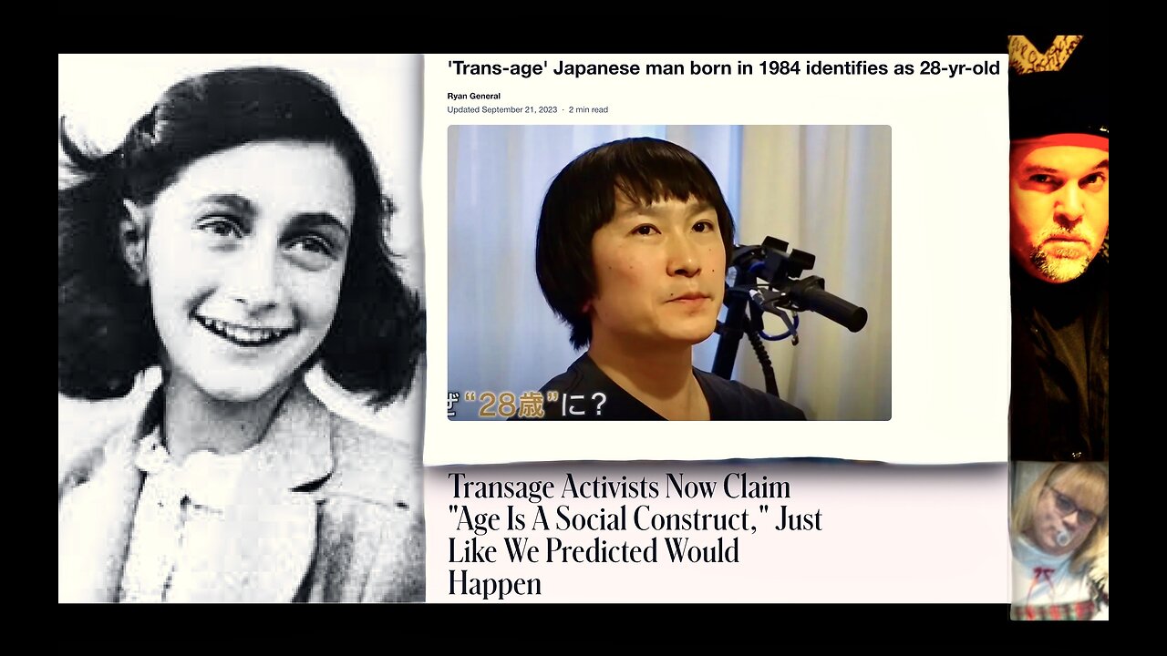 Transgender Trans Age Black Man Born In 1970 Identifies As Holocaust Survivor Who Dated Anne Frank