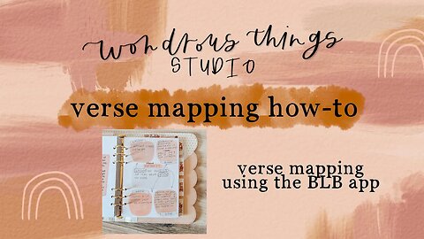 Studio // Verse Mapping Walkthrough