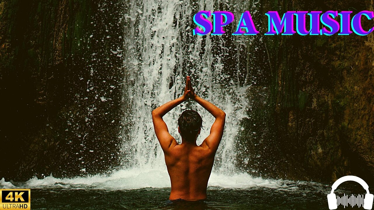 🙏Spa Music to Relieve Stress Meditation with Gentle Waterfall🔥