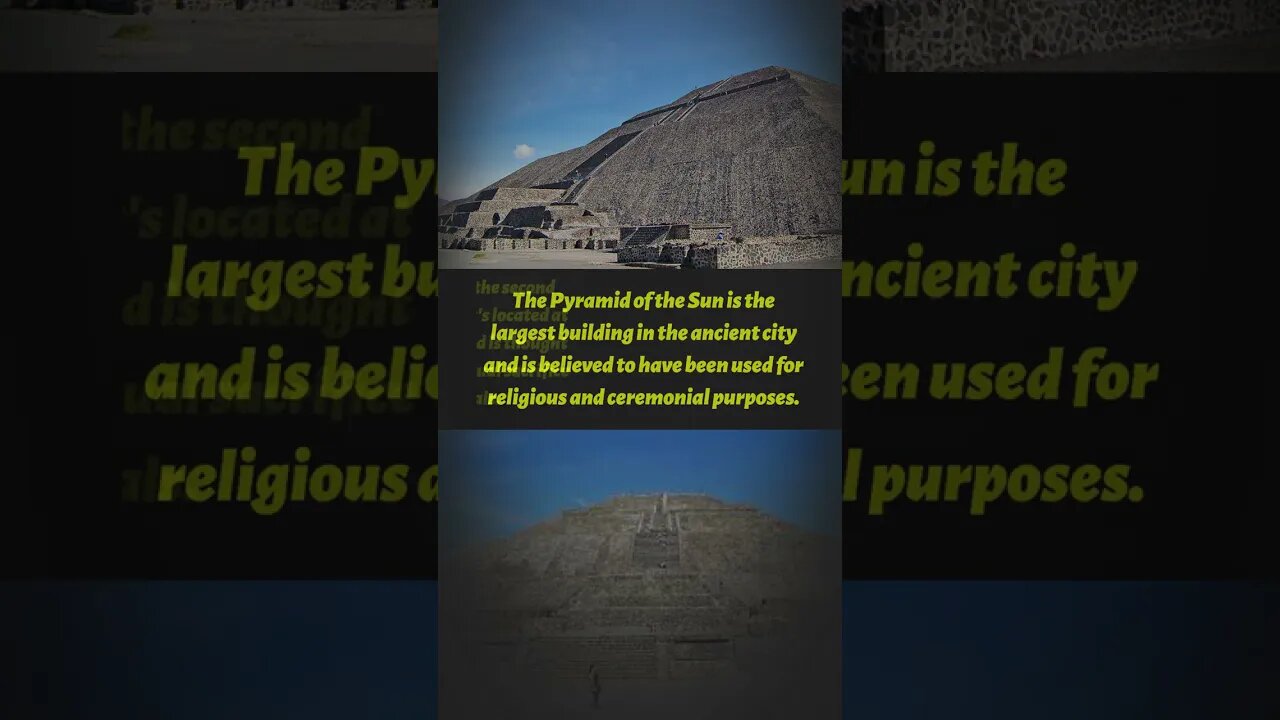 Did You Know: The Secrets and Wonders of the Ancient City of Teotihuacan #shorts #history