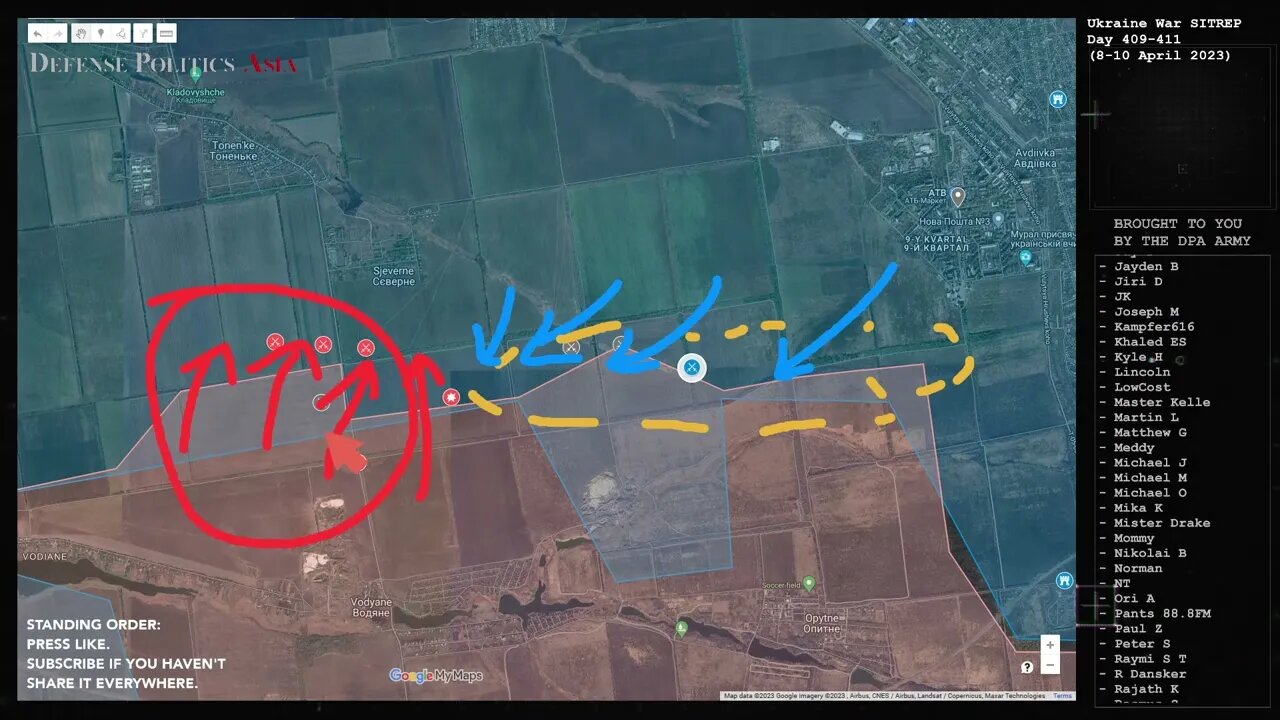 UKRAINE MINING OSKIL RIVER BANKS - counter at Vodyane | Ukraine "Spring Offensive" Tracking: 8-10/4