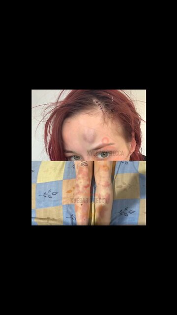 Ukrainian woman is assaulted by a Ukrainian officer for filming her boyfriend's forced conscription