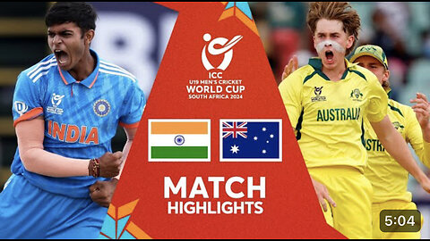 India vs Australia | final Match highlights | U19 CWC 2024.