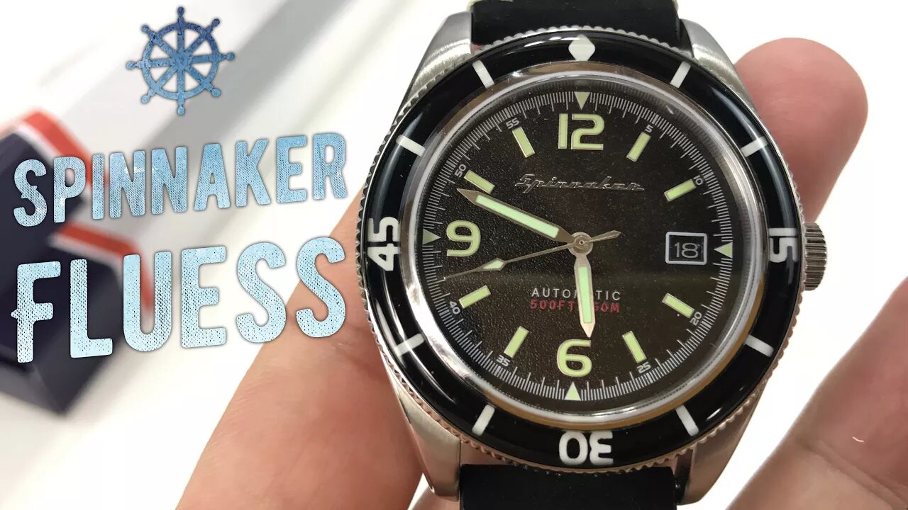 Spinnaker Fleuss Black Automatic Dive Watch Review SP-5055-02