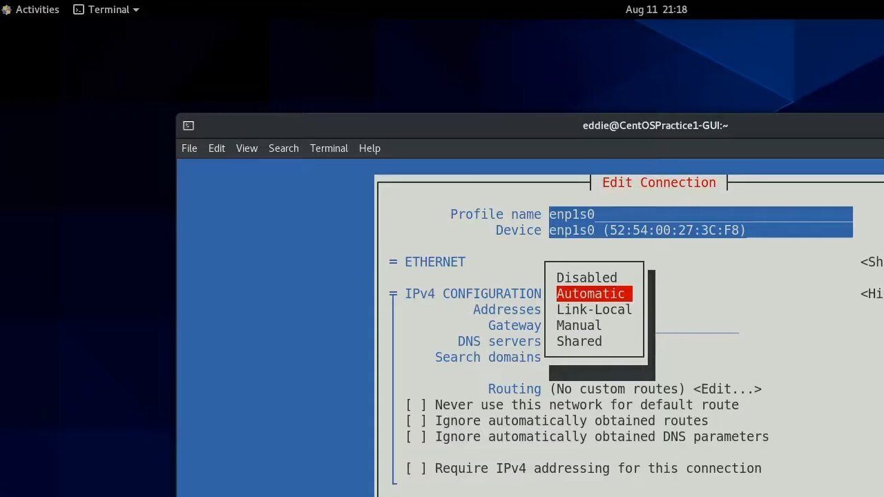 RHCSA v8 Practice Session: Manage basic networking