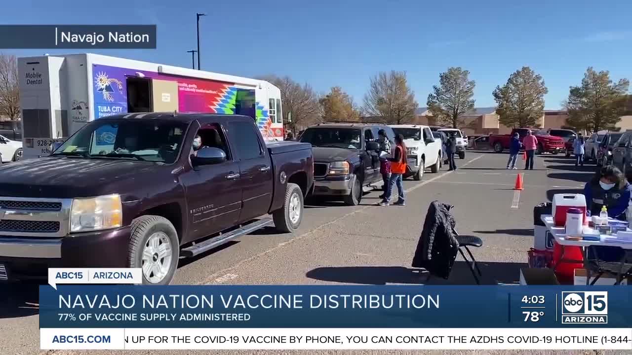 Navajo Nation rolling out vaccines across the reservation