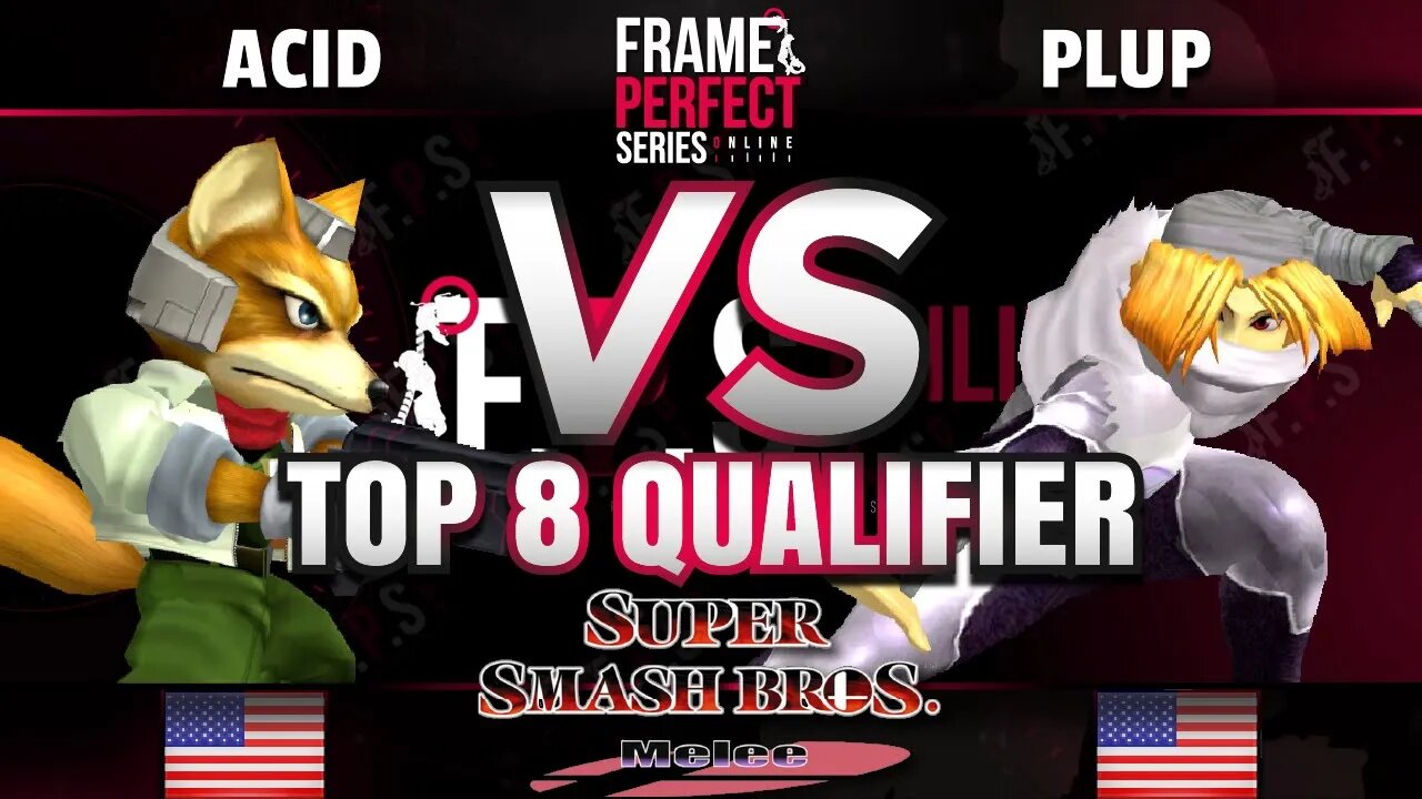 FPS5 Online - aCID (Fox) vs. Panda | Plup (Sheik) - Melee Top 8 Qualifier