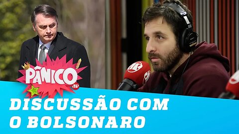 Rafinha Bastos fala sobre discussão no Twitter com Bolsonaro