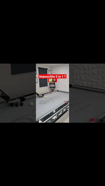 YES it is LEGAL!!✅ Small jump to catch the top of the ball & the rail :) ⚪🔴🔴 #shorts #8ballpool