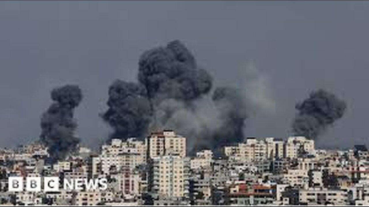 BBC News Headline | BBC News | Gaza frontline report: horrific aftermath of hospital explosion