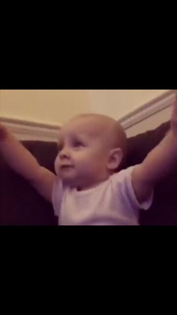 Adorable cheeky baby