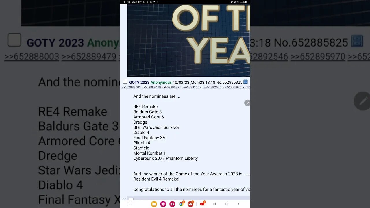 game of the year 2023 leak