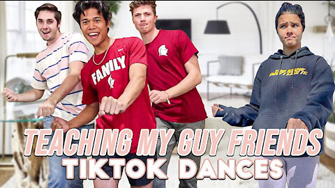 Teaching GUYS TikTok dances