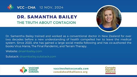 THE TRUTH ABOUT CONTAGION : DR. SAMANTHA BAILEY