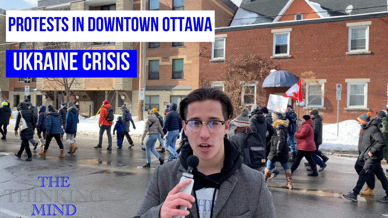 Protests In Front Of The Russian Embassy - Ottawa