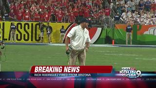 Arizona fires head coach Rich Rodriguez