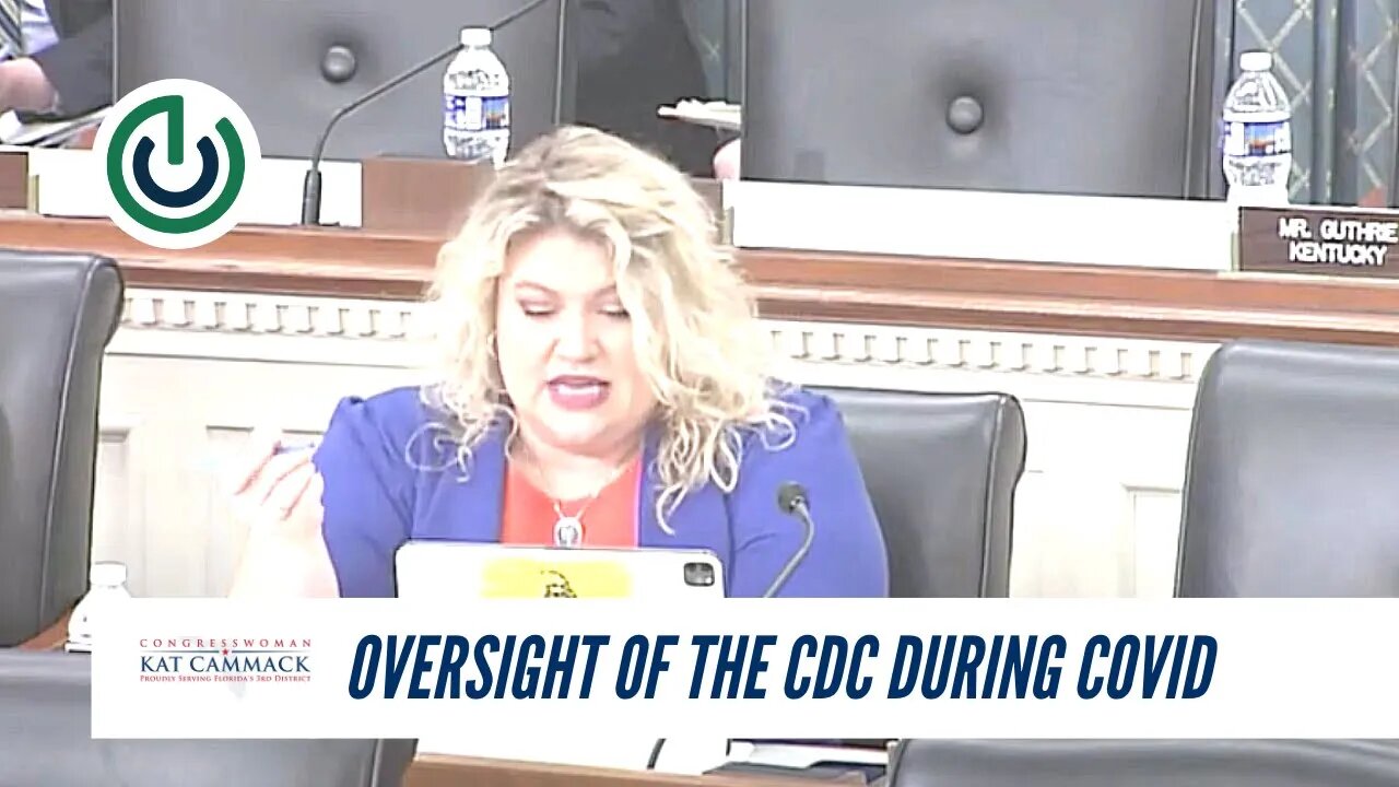Rep. Cammack Discusses CDC Oversight With Oversight & Investigations Subcommittee