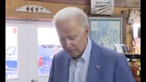 Unedited Joe Biden failing to answer preprepared question