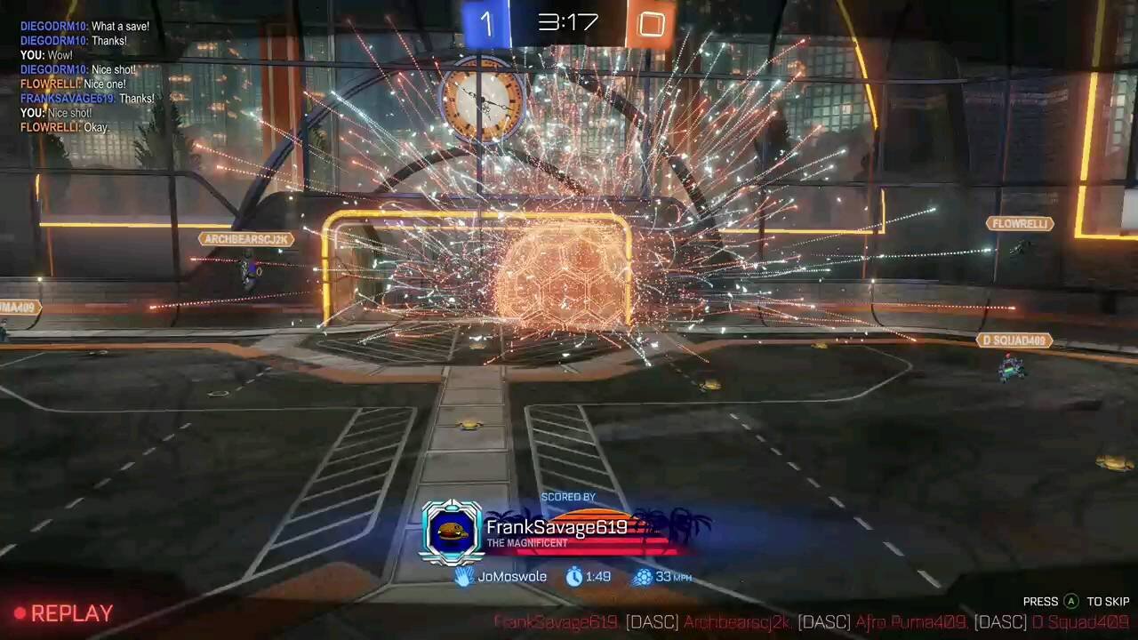 Clutching last 5 seconds(rocket league)
