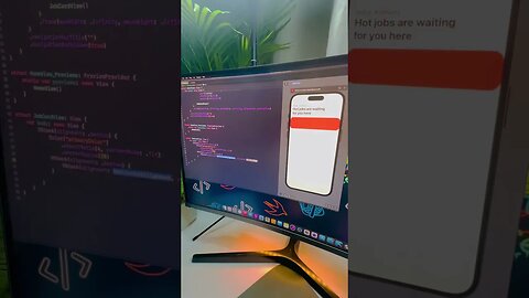 Timelapse of a JobUI using SwiftUI! Full tutorial coming soon! #shorts #swiftui #coding