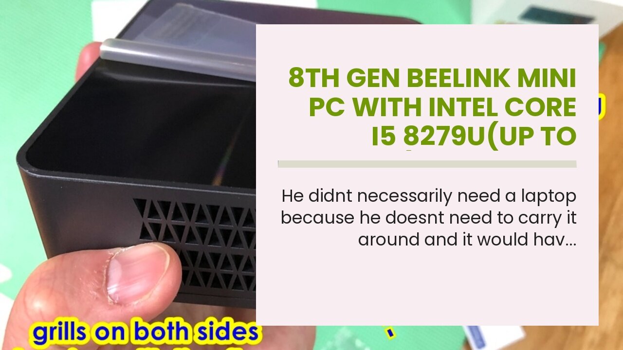 8th Gen Beelink Mini PC with Intel Core i5 8279U(up to 4.1Ghz), 16GB DDR4 RAM 512GB NVMe SSD SE...