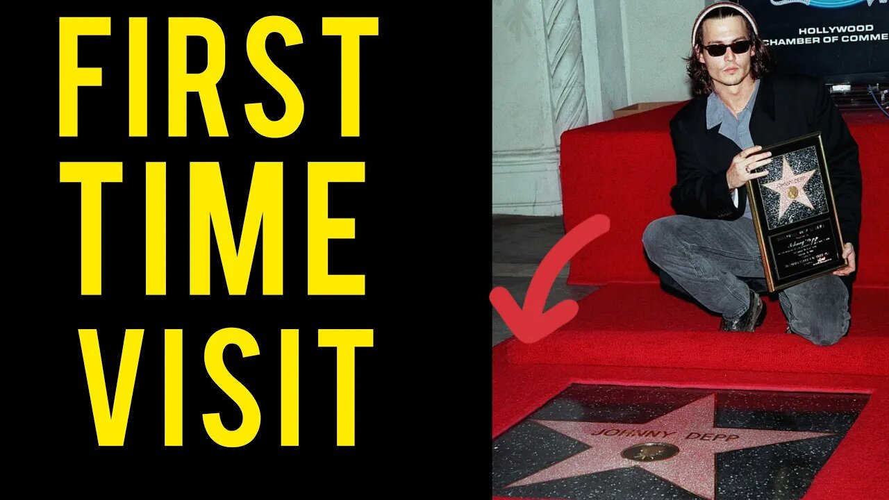 Visiting Johnny Depp's star in HOLLYWOOD for the first time!