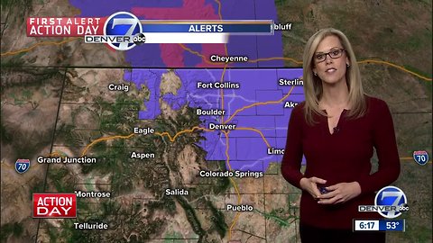 First Alert Action Day: Icy roads and snow for the Denver Metro Area on Saturday