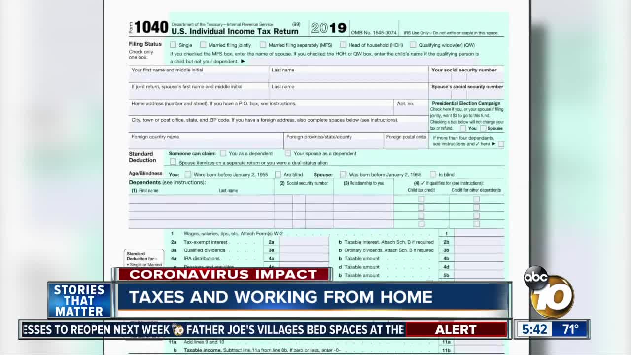 Taxes and working from home