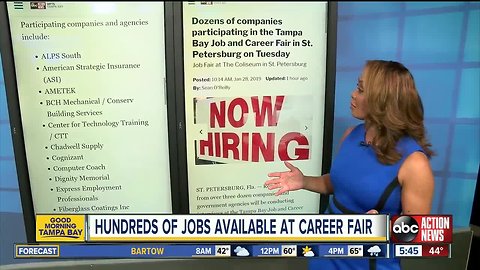 Large job fair at The Coliseum in St. Pete on Tuesday