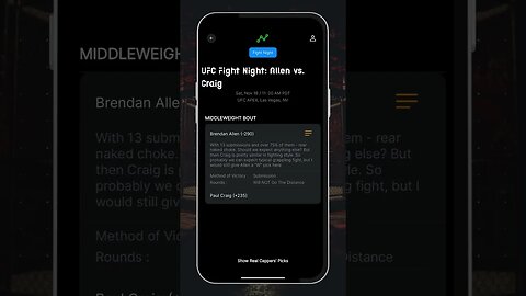 UFC Fight Night: Allen vs. Craig - #RealCappers #UFC Picks and Predictions November 18, 2023